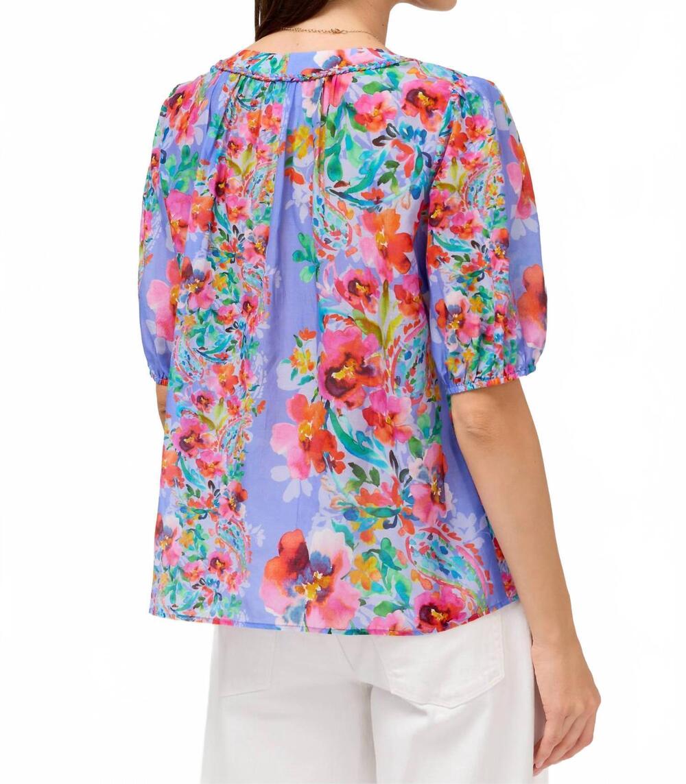 NEW JOHNNY WAS mirrian peasant blouse in all my love - Picture 3 of 3